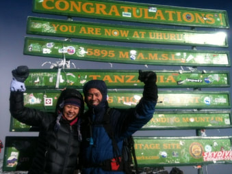 Linh & Gareth Chin Climbing Mount Kilimanjaro Africa